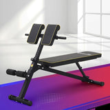 Everfit Roman Chair Adjustable Weight Bench Strength Training Preacher Curls FIT-M-ROMAN-BENCH-BK