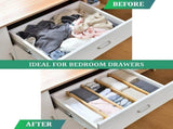 4 Pack Bamboo Adjustable Kitchen Drawer Dividers V178-36023