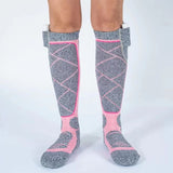 rechargeable socks, 5000mAh battery, socks for men, socks for women, outdoor V1102-936-06132-PNK-FREESIZE