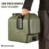 Green 20L Water Container Camping Water Container Outdoor Water Storage Portable V1102-DSZ-WC-20L