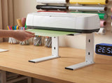 Space Saving Machine Stand, White Iron Organizer for Desktop, 2Pcs V1192-AZ-W-31452