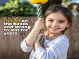Tree Climbing Swing Rope Hanging Tree Swing, PP/PE, Anti-Slip Discs, Outdoor Adventure Gift. V1232-PSQQ-001