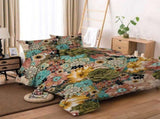 Vivace Earthy Bright Floral Garden Quilt / Doona / Duvet Cover set V745-AQ043920Q3