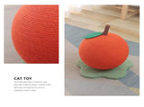 Adorable Orange-Shaped Cat Scratcher - Durable Sisal & Soft Base V888-ELOSUNG18276