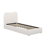 Artiss Bed Frame Single Size Boucle DARA BFRAME-H-DARA-S-WH-AB