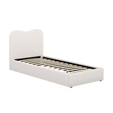 Artiss Bed Frame Single Size Boucle DARA BFRAME-H-DARA-S-WH-AB