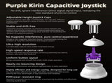 Smart Game Controller 2.5D HD Screen Purple Kirin Joystick Heart Rate - Black - Size 1PCS V1102-DSZ-001-100-BLK-1PCS