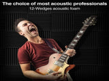 Acoustic Foam Panels, 2X12X12inch Self-Adhesive Sound Proof High Density Soundproof Wall Panels V1369-AZ3-W-11758