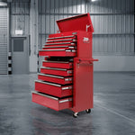 Giantz 14 Drawer Tool Box Cabinet Chest Mechanic Garage Storage Trolley Red TB-14DR-CH-RO-RED