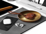 Leather Case Cover Earbud Case Strap String Compatible with Wireless Charging Case Brown V1258-DP02-F-565