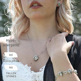 Infinity Love Heart Necklace, Birthstone Necklace for Women, Jewelry for Women with Healing V1164-325795