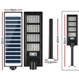 Leier 320 LED Solar Street Light Flood Motion Sensor Remote STL-OP-320-B