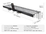 Tow Behind Landscape Rake, 1.8m Tow Dethatcher with 32 Steel Tines, Lawn Dethatcher Rake Attaches to V952-ZXSCJDHC72BDGLRVMV0