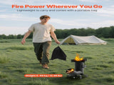 Camping Rocket Stove, Wood Burning Portable Rocket Stove with Carrying Bag for Backpacking, Carbon V952-HJXLYLTGBKZDOXBBO001V0