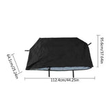 Waterproof 420D Polyester Grill Cover Compatible with Weber Q2000 and Q3000 Gas Grills, UV Resistant V1189-LC-HW-00433