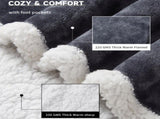 Warm Full Body Wearable Heated Blanket With Foot Pocket & Auto Shut Off, 127177CM Washable V1188-MS-603-010