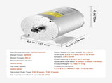 1800W Electric Brushless DC Motor Kit - 48V 4500rpm Motor with Upgraded Speed Controller and V952-ZLWSDJTJ18007TVWHV9