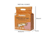 PaWz 2.5kg Tofu Cat Litter Clumping Watermelon x4 PT1196-WATERMELON-4PCS