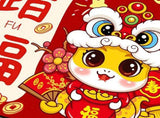 Doormat Red Home New Year Carpet Good Luck Great Implied Meaning for Housewarming Celebration Party V1294-YM0901-240908HL19-18