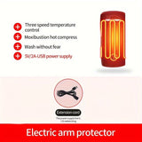 Heated Arm Massager Sleeve with USB Compression Therapy V728-LP601099676293749