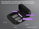 Portable UV-C Toothbrush Sterilizer with Auto-Disinfection & Heating Magnetic Wall Mountable Brush V1107-CS-ZWXYSJX1
