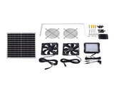 Solar Exhaust Fan 2 Speeds Adjustable 3 Start Up Modes Waterproofing Solar Chicken Coop Fan for V1294-YM0901-3111260009511