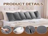 6-Segment Adjustable Weighted Body Pillow for Anxiety Adults, 10lbs Modular Sensory Pillow with V1107-115-09289