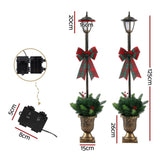 Jingle Jollys Christmas Lights 125cm Lamp Post 50 LED Fairy Light Decorations XMAS-MOT-LAMP-BRX2