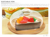 HOOWIFFY Transparent Glass Cake Tray with Dome Cover for Food Storage and Display, 1 Set V1189-WXFWAL-20260326-02728