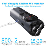 Ultrasonic Dog Repeller High-Power, Flash Mode, Effective Outdoor Use for Controlling Aggressive V888-ELOSUNG16718