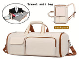 Convertible Travel Garment Bag Large Duffel Suit Carrier with Shoe Compartment & Hidden Backpack V888-ELOSUNG41508
