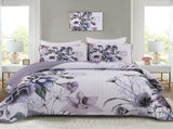 Romantic Wildflower Soft Cozy 3 Pc Bedspread & Pillow Cover Set V745-AC080301Q13U