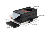 Pawz Stainless Steel Large Enclosed Cat Litter Box PT1399-BK-AU