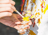 100 Strips 600 Pots Empty Paint Pots, Acrylic Paint Pots for Classrooms School Arts Crafts Painting V1370-AZ4-08334