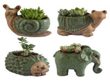 Ceramic Succulent Pot Cartoon Animal Planter Pot for Desk Home Decor V1294-YM0901-3111240123011