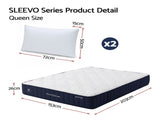 RoomSense Queen 30cm Medium Firm Latex Mattress Bundle with 2 Pillows XFKF-MA-1772-Q-1669