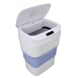 17.5L Trash Can Touchless Motion Sensor Plastic Foldable Smart Garbage Can with Lid for Kitchen V1294-YM0901-3117250005811