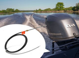 Boat Steering Cable, 17 Feet Outboard Marine Rotary Steering Cable, 1/2 Ton High Tensile Strength, V952-XWZXDLXWZXPJDR7EXV0