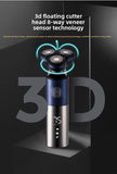 Electric Shaver for Men 3D Rotary Razor Wet and Dry Waterproof USB Rechargeable LED Display Travel V888-ELOSUNG41979
