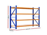 Giantz 2Mx1.8M Warehouse Shelving Garage Rack WR-F-20186-200BO-ABC
