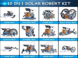 STEM Projects 12-in-1 Creation Solar Robot Kit,Science Experiments Toys Gifts for Kids Ages V1369-AZ3-W-21508