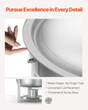 VEVOR 5 Qt 2 Pack Round Chafing Dish Buffet Set Full-Size Pan Stainless Steel V952-YXBLSTGK2JTYN0BW5V0