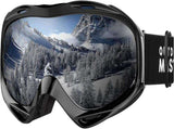 OutdoorMaster OTG Ski Goggles - Over Glasses Ski/Snowboard Goggles for Men, Women & Youth - 100% UV V1168-T0-6PMB-MDJ8