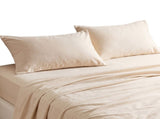 Giselle Queen Sheet Set 150 GSM Anti-pilling Micro Flannel, Fast Drying Lightweight 4 Piece, 40CM SHEETSETS-FLA-CW-Q
