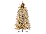 Christabelle Snowy Dorchester Pencil 2.3m 7.5ft Christmas Tree Pine Cone LED 112_NATSD75P