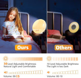 1 Pack Wake Up Light Alarm Clock with FM Radio and Sunrise Sunset Simulation V1188-MS-325-0280