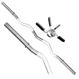 EZY Curl Standard Barbell with Spring Collars V1409-SKU-1381