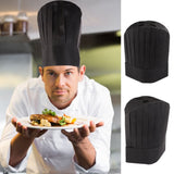 Black Disposable Chef Hats, Soft and Skin-Friendly Kitchen Caps, 20 Pieces for Cooking and Food V1370-AZ4-20025