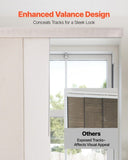 VEVOR Panel Track Blinds Extendable Track 116 to 218 cm W Trimmable Light Brown V952-MBGDBYCW4588MEN8PV0