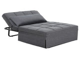Artiss Sofa Bed Lounge Convertible Ottoman 1 Seater Couch Recliner Linen Grey SBED-E-FA-03-GY